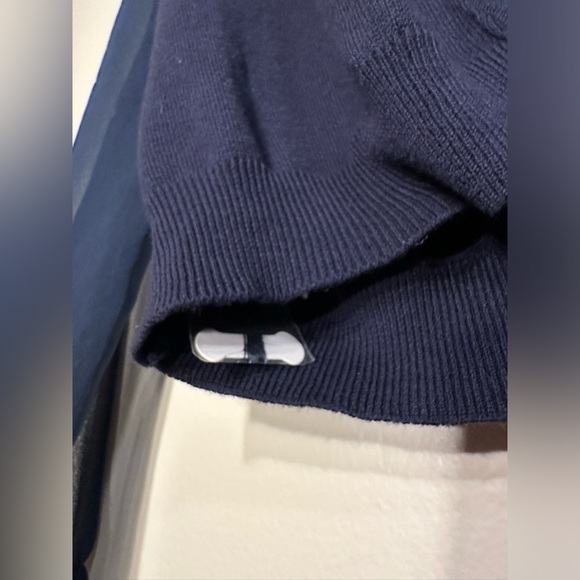 BCBMAXAZRIA Blue Chiffon Cardigan top - Picture 4 of 7